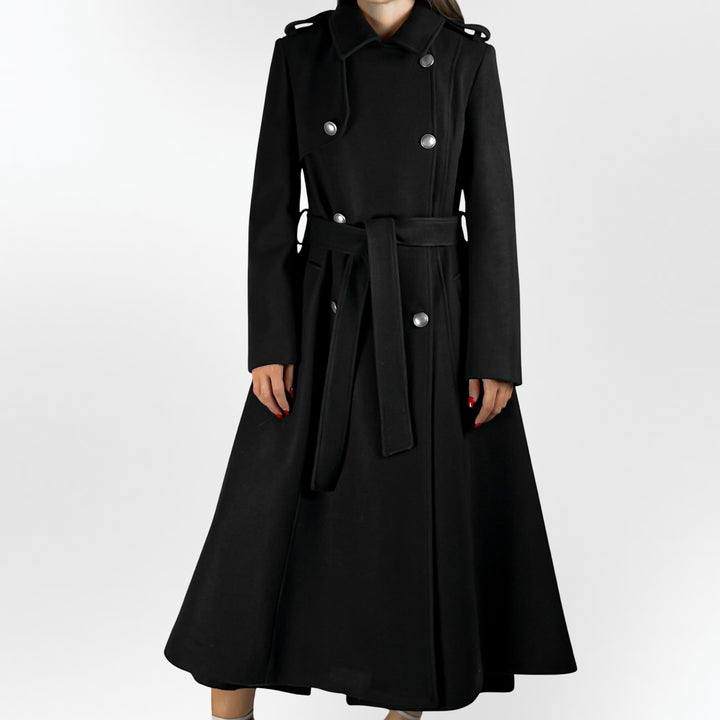 Long Belted Trench Coat