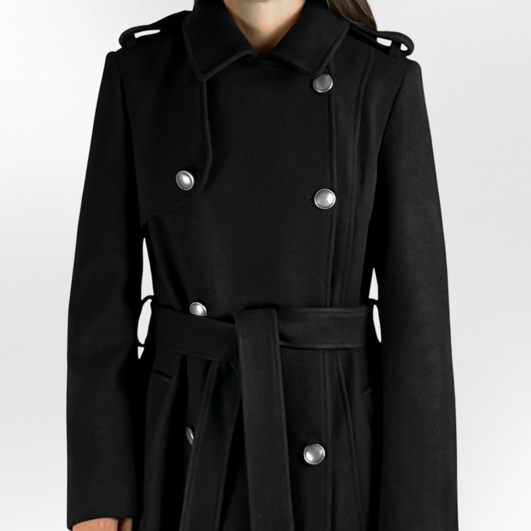 Long Belted Trench Coat