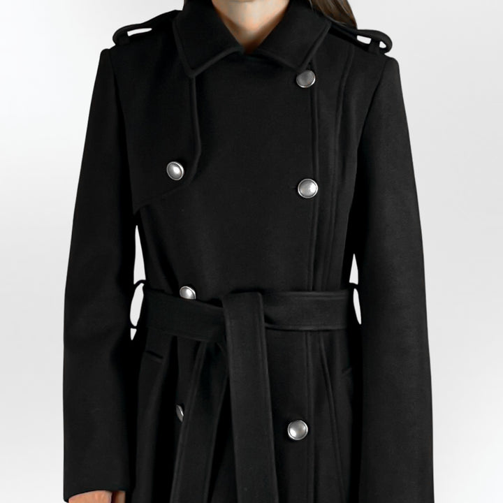 Long Belted Trench Coat