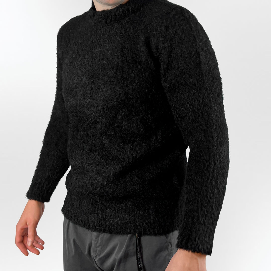 Bouclè Crew Neck Sweater