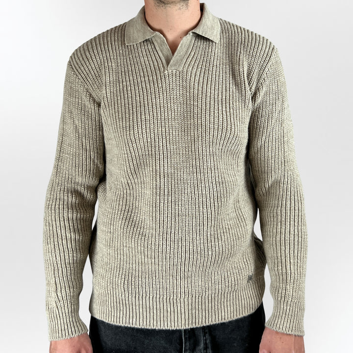 Knit Polo Sweater