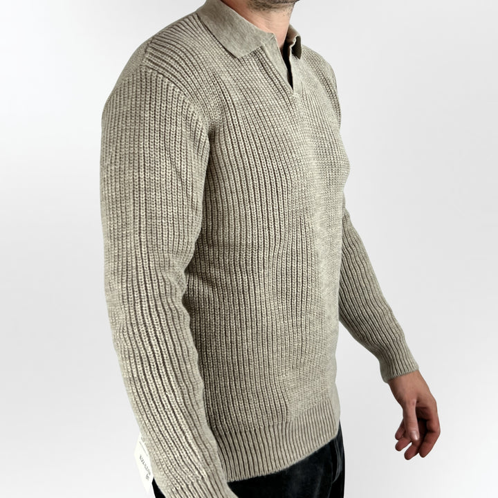 Knit Polo Sweater