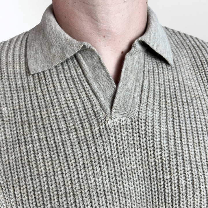 Knit Polo Sweater