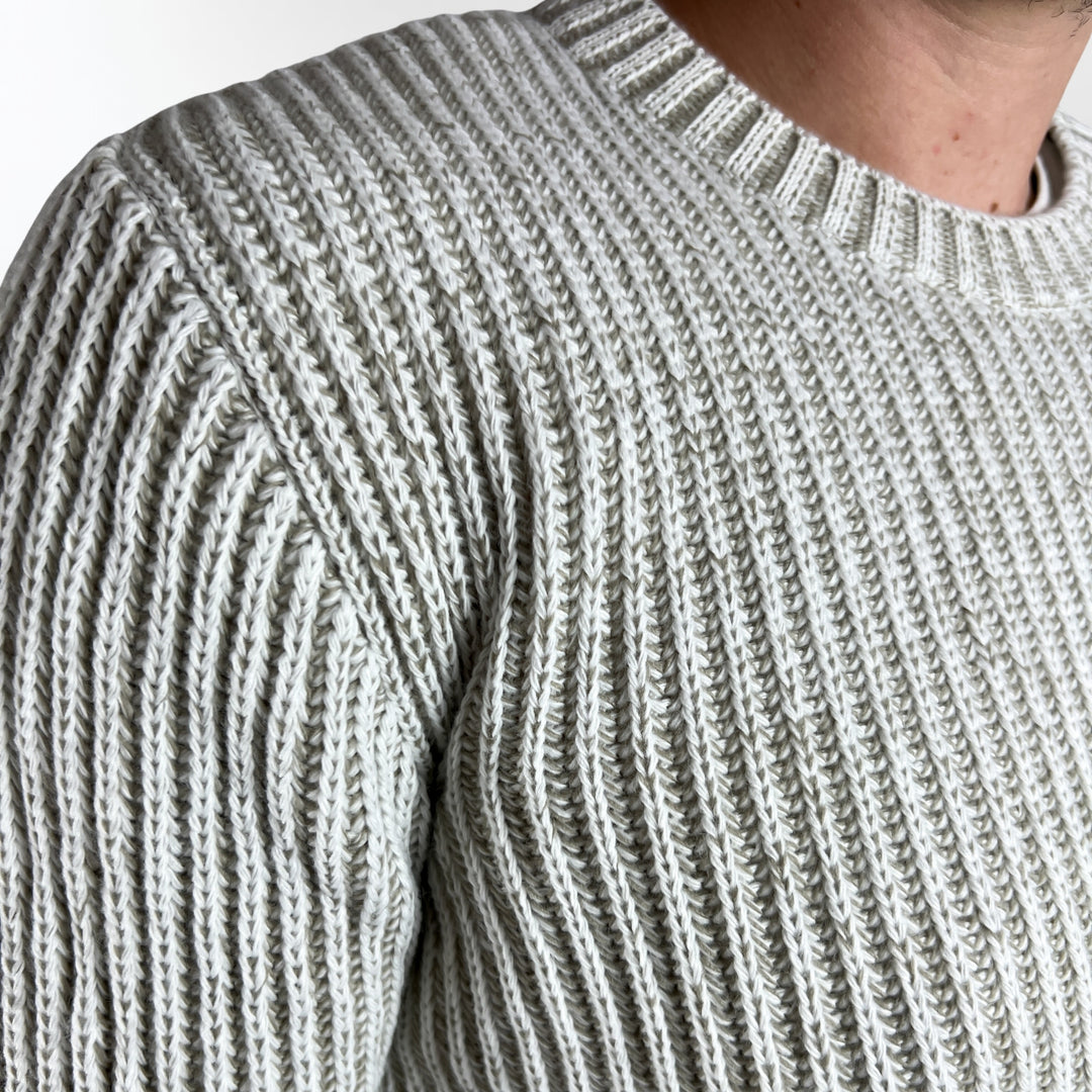 Rib Knit Crew Neck Sweater
