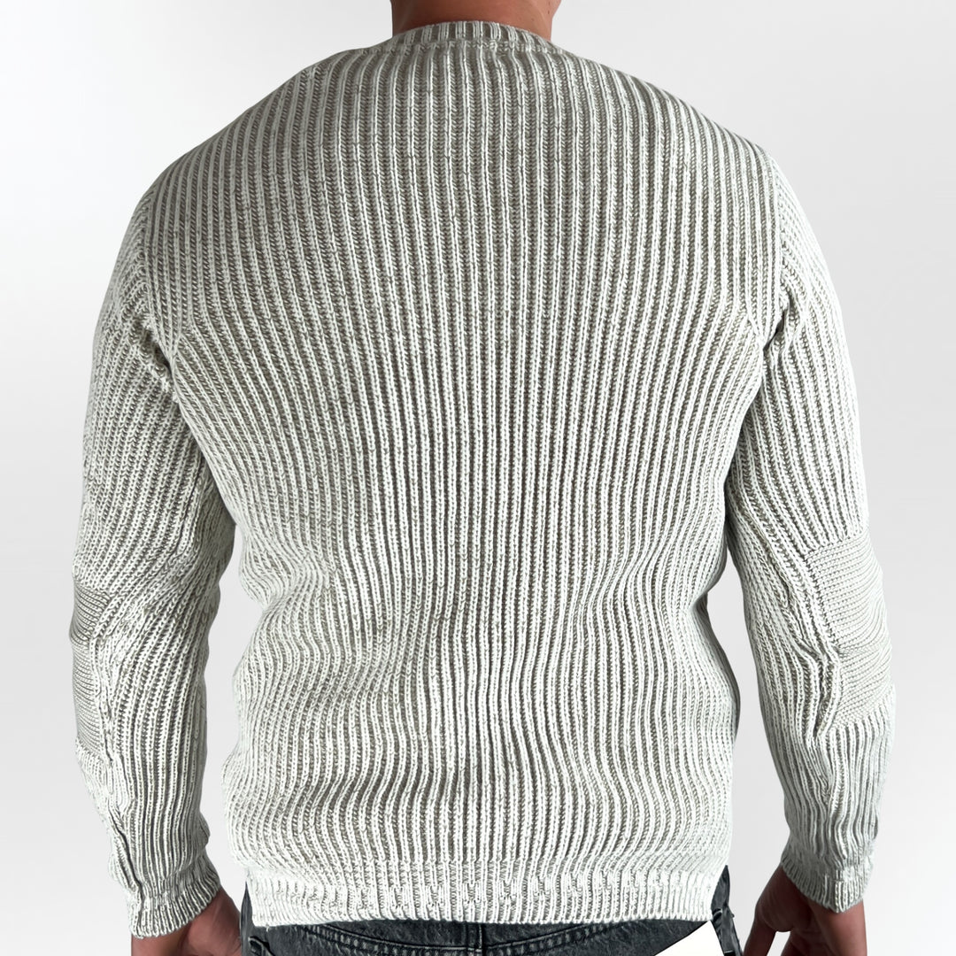 Rib Knit Crew Neck Sweater