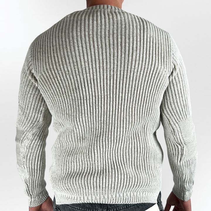 Rib Knit Crew Neck Sweater