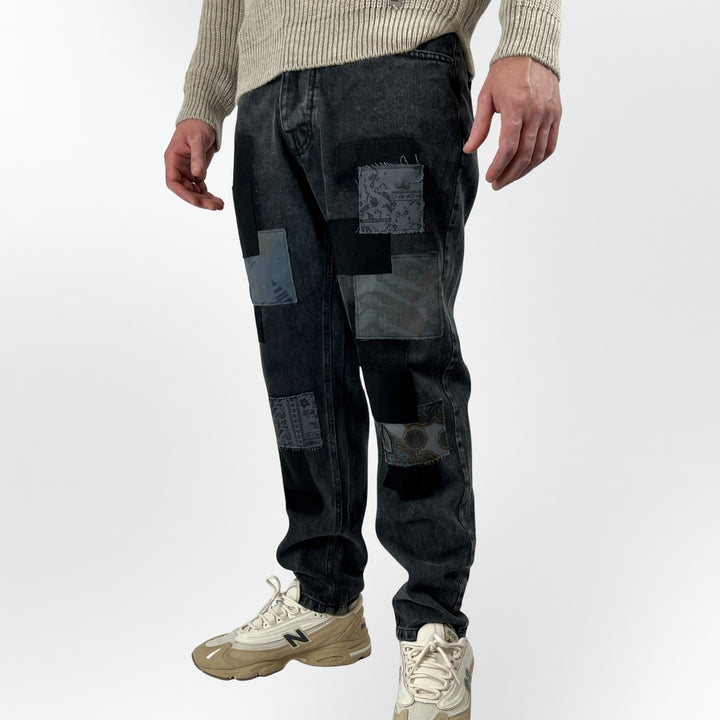 Black Patch Jeans