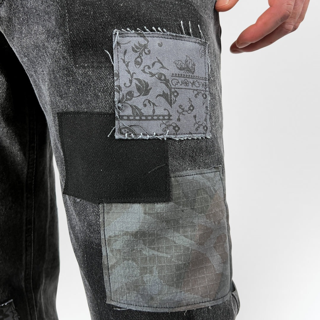 Black Patch Jeans