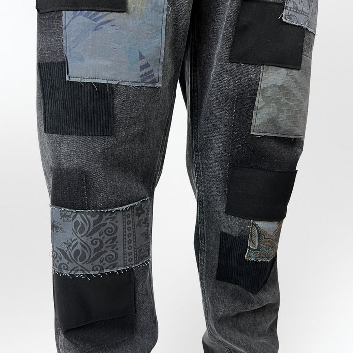 Black Patch Jeans