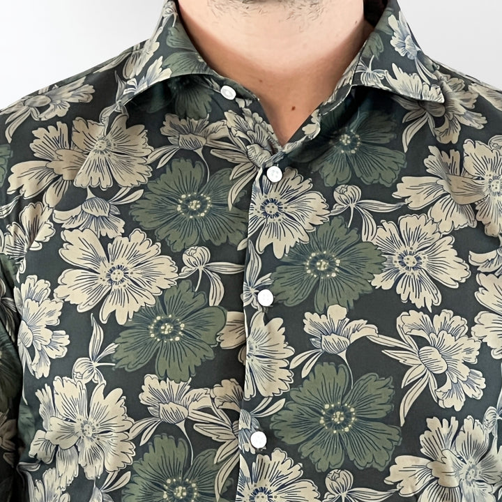 Green Floral Shirt