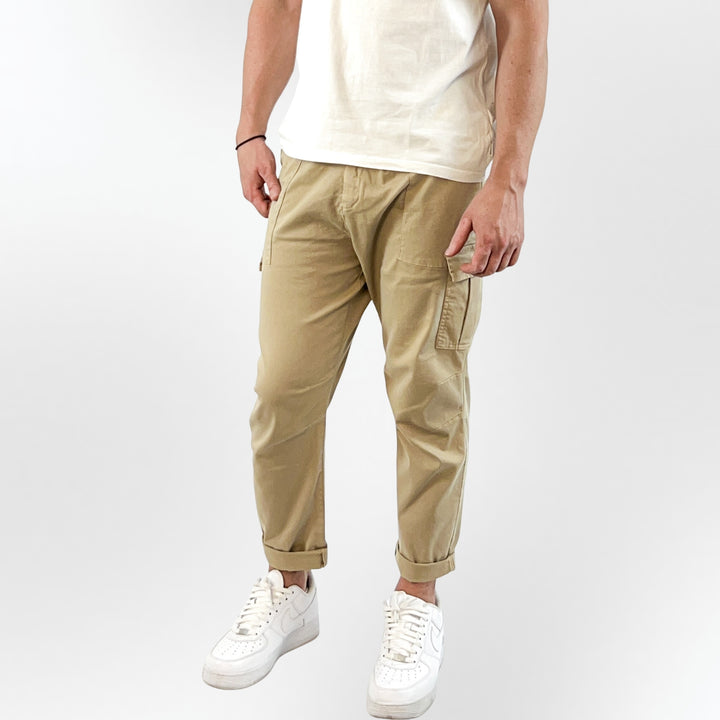 Beige Cargo Pants