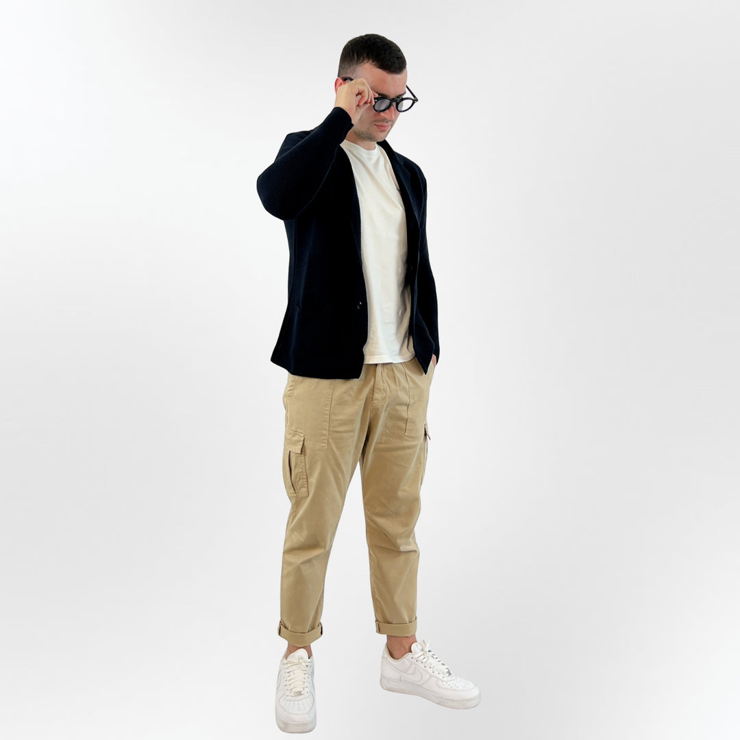 Beige Cargo Pants