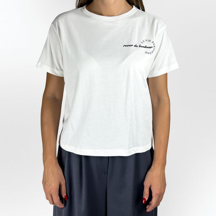 White Cropped T-Shirt