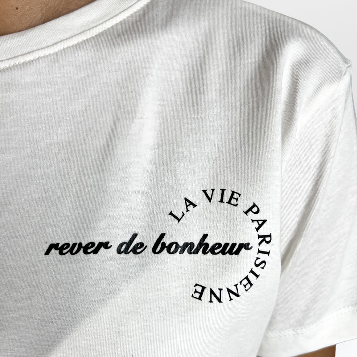 White Cropped T-Shirt