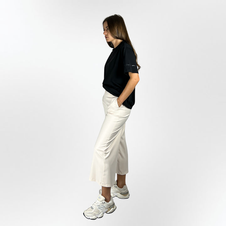 Cropped Wide-Leg Pants