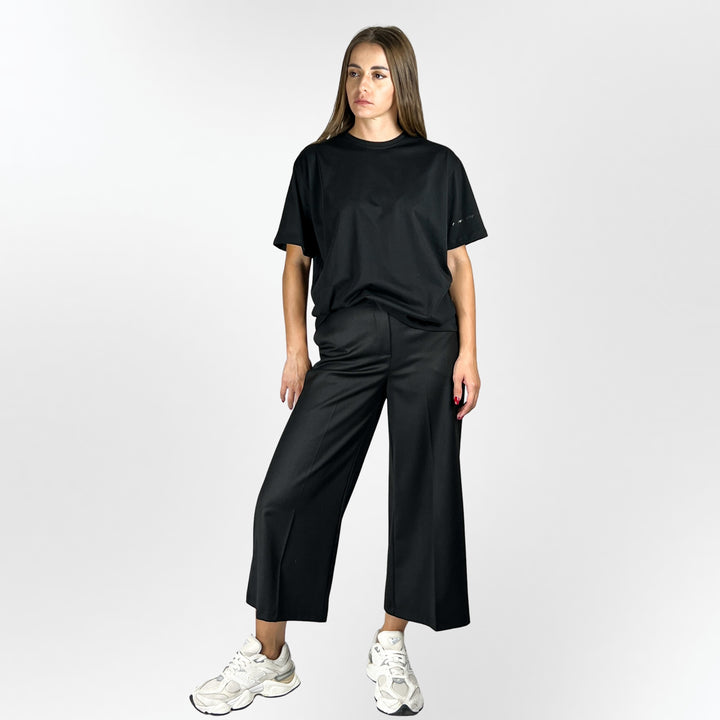 Cropped Wide-Leg Pants