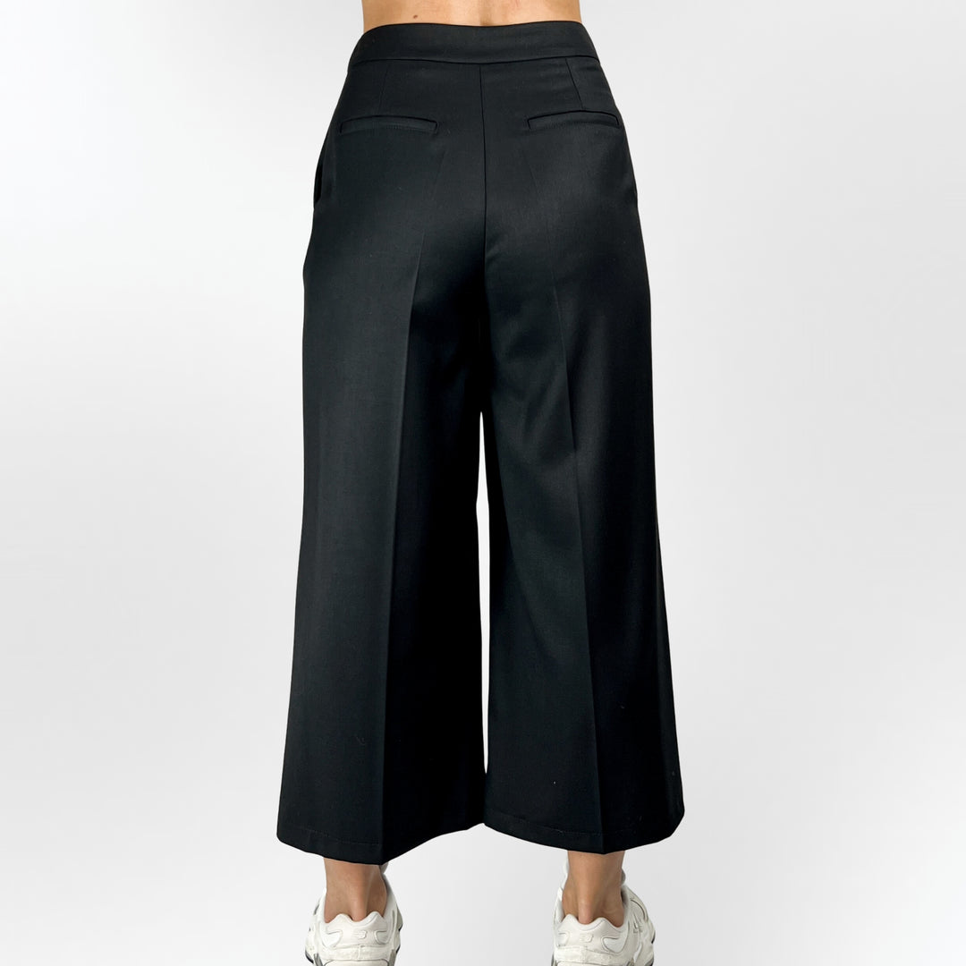 Cropped Wide-Leg Pants