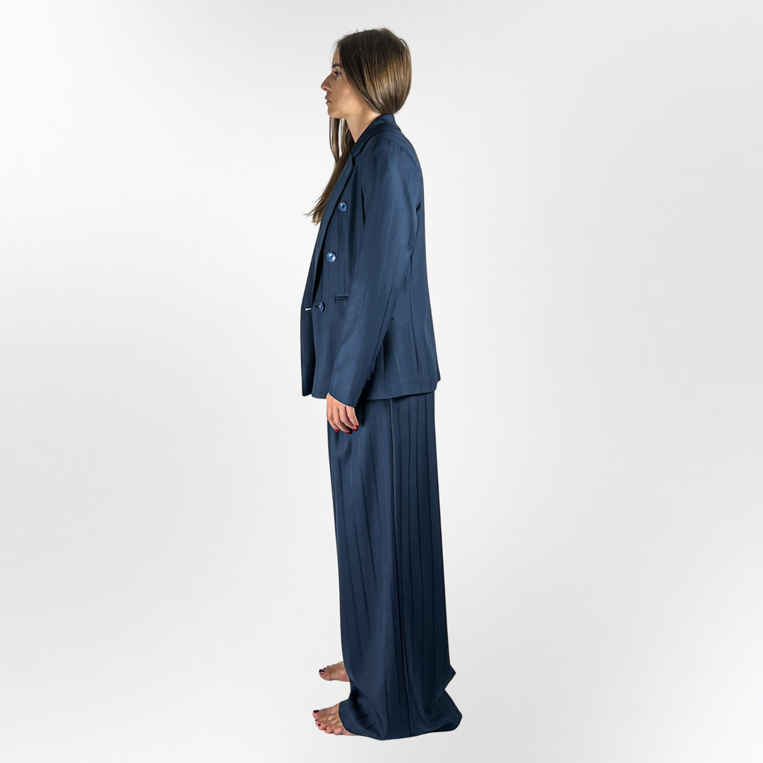 Blue Pinstripe Blazer