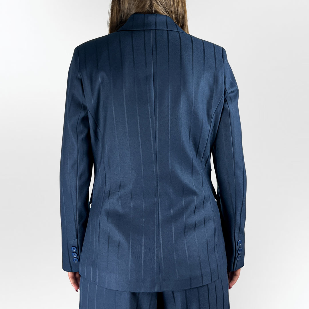 Blue Pinstripe Blazer