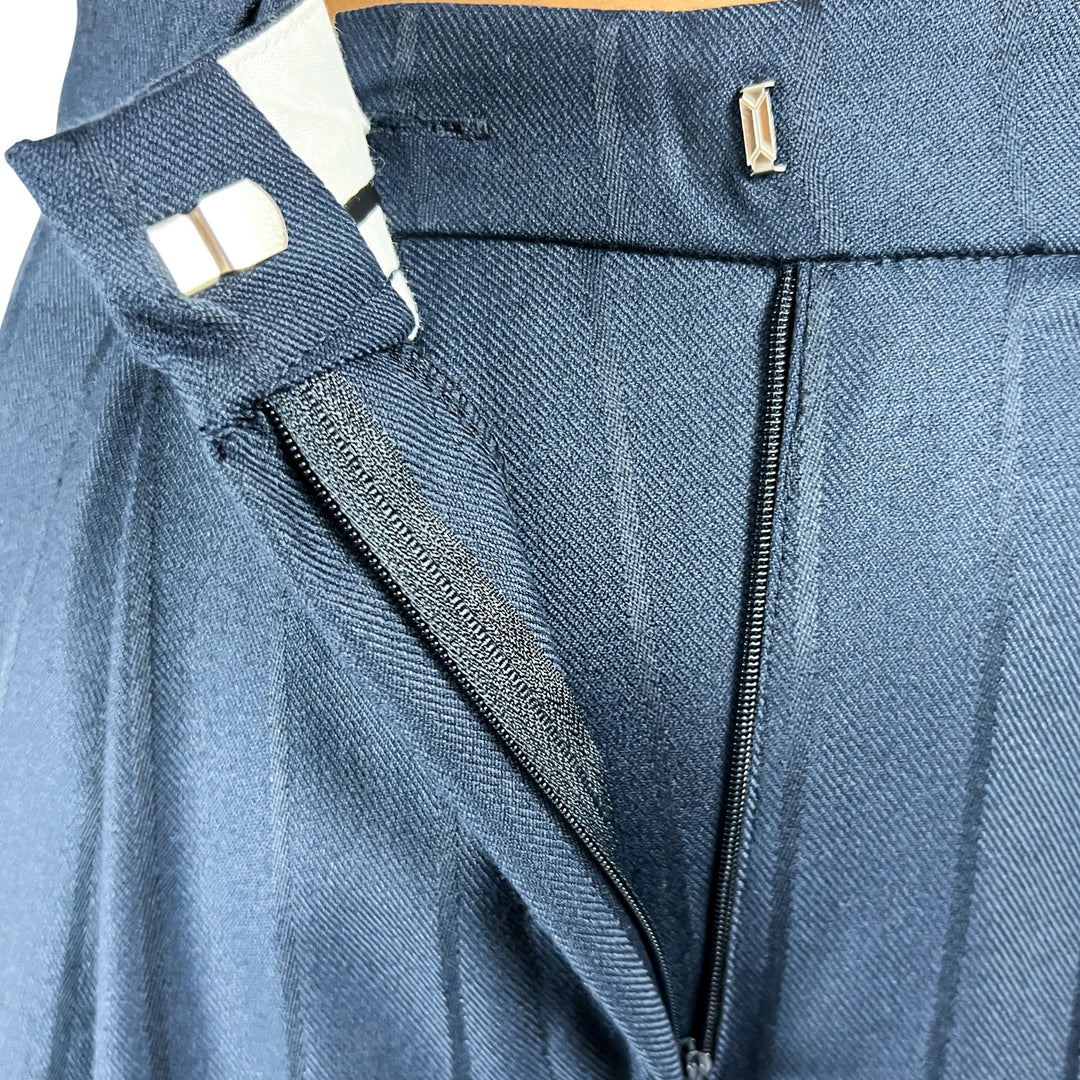 Blue Pinstripe Trousers