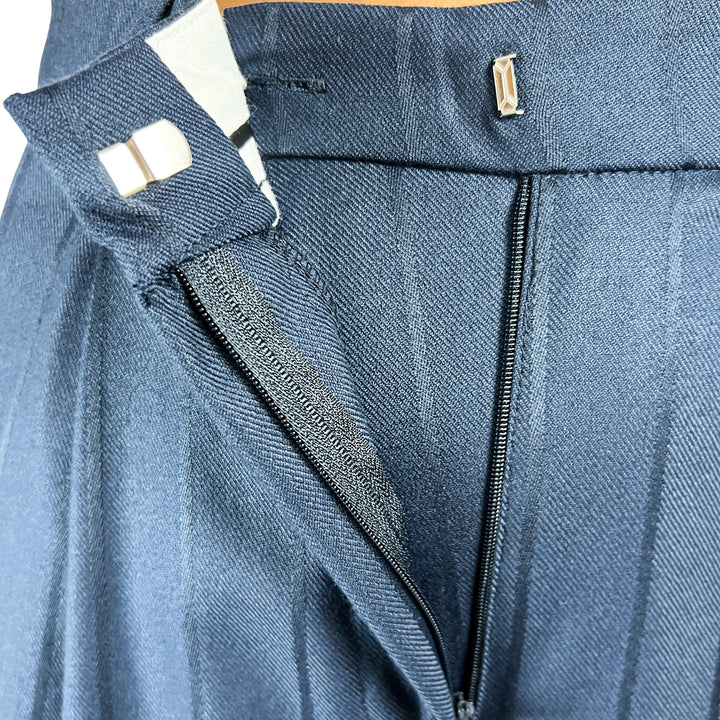 Blue Pinstripe Trousers