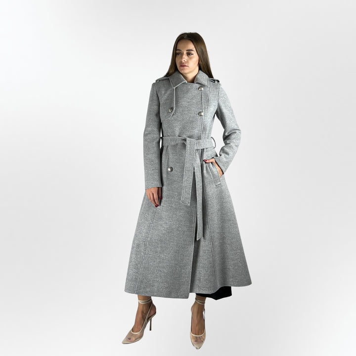 Long Belted Trench Coat