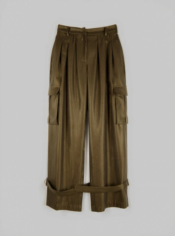 Wide Leg Trousers with Side Pockets