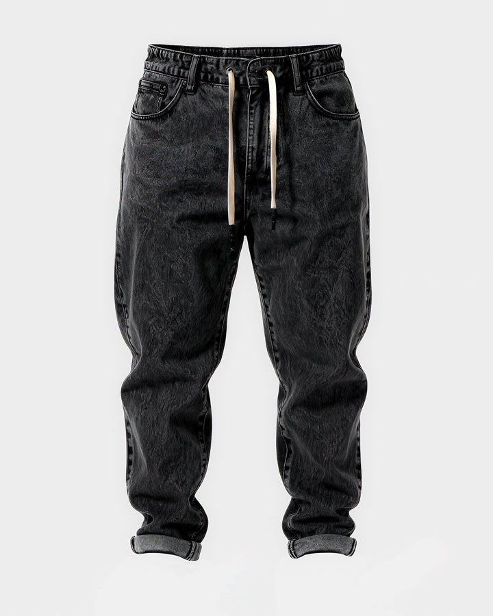 Black Drawstring Jeans