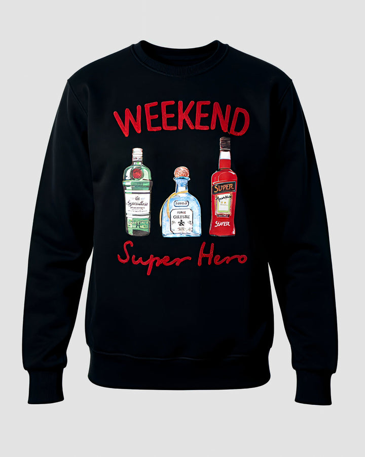 Sweatshirt Weekend Super Hero