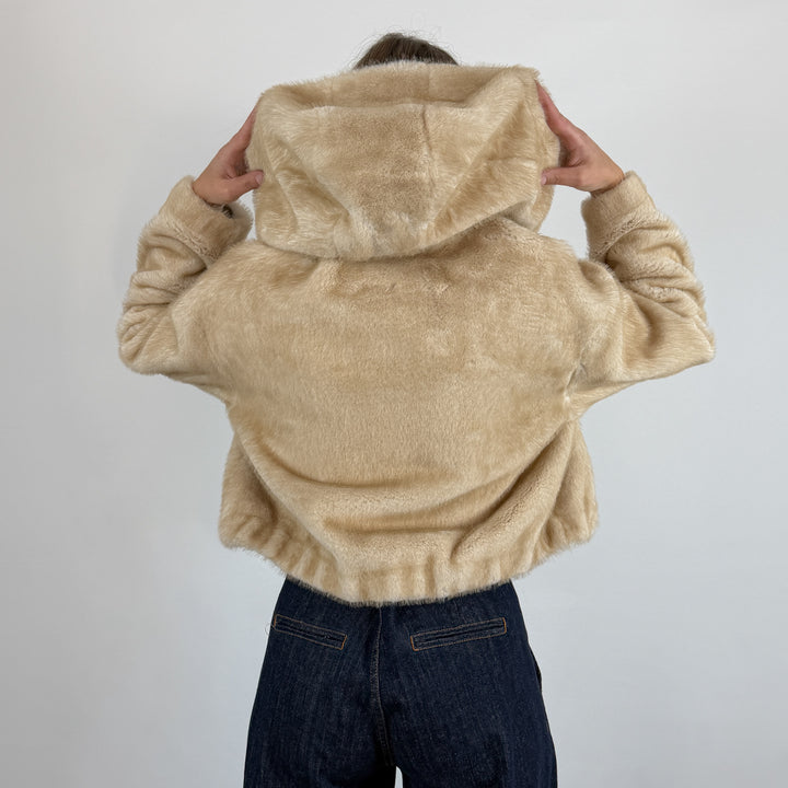 Eco Fur Jacket with Hood