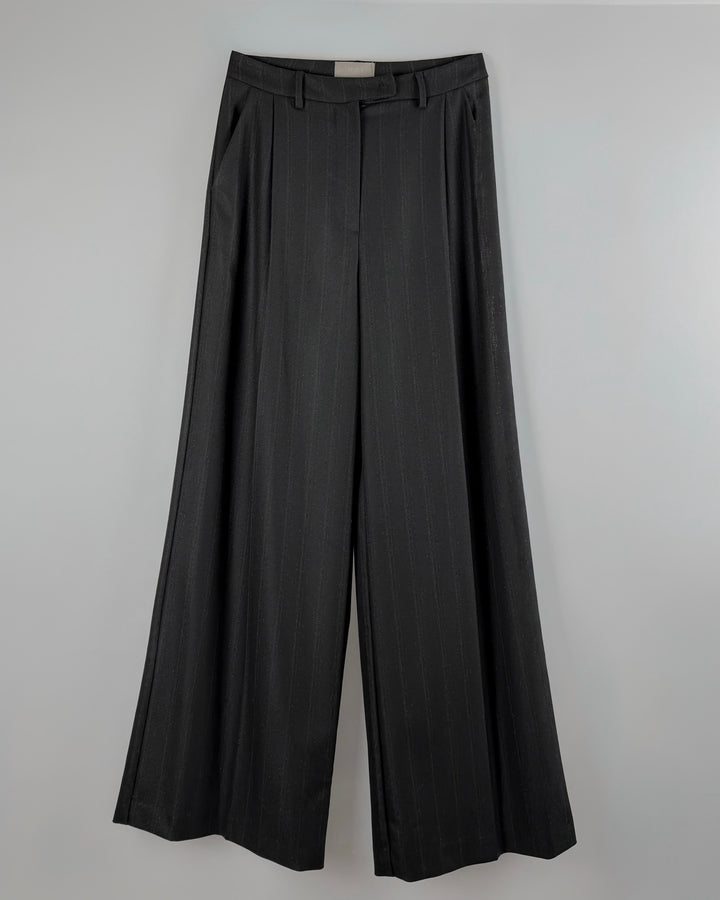Pleated Wide Leg Trousers