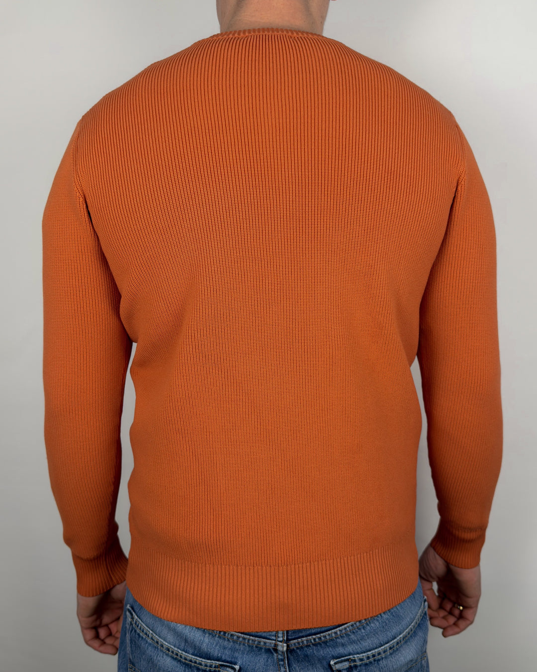 Ribbed Crew Neck Sweater