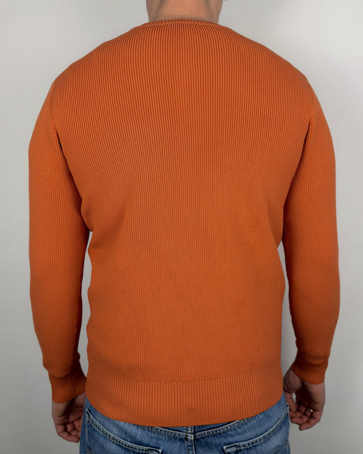 Ribbed Crew Neck Sweater