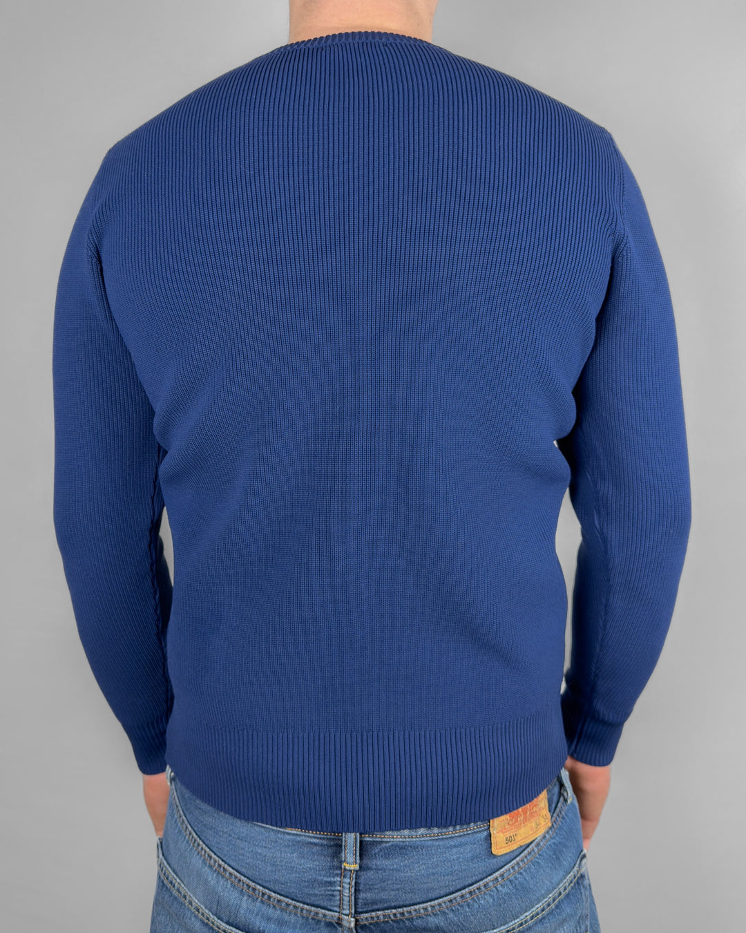 Ribbed Crew Neck Sweater