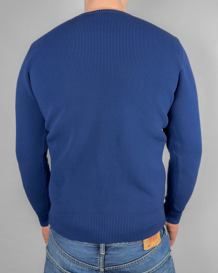 Ribbed Crew Neck Sweater