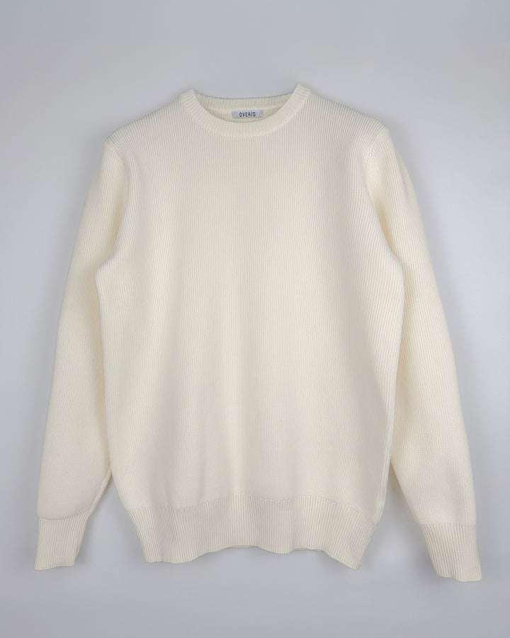 Ribbed Crew Neck Sweater