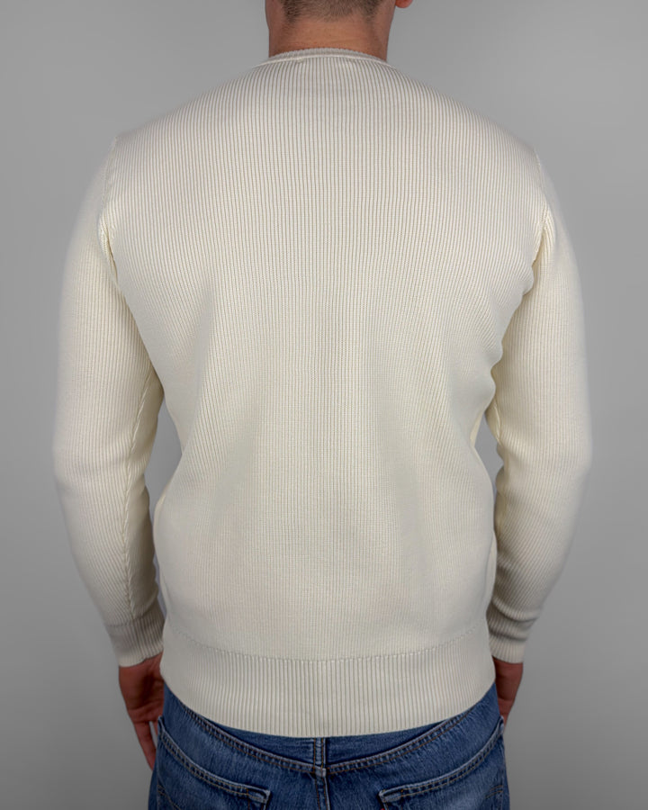 Ribbed Crew Neck Sweater