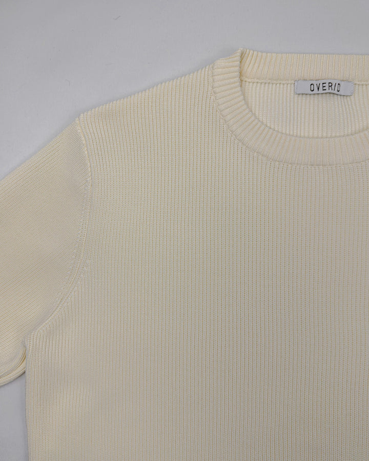 Ribbed Crew Neck Sweater
