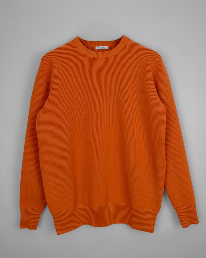 Ribbed Crew Neck Sweater