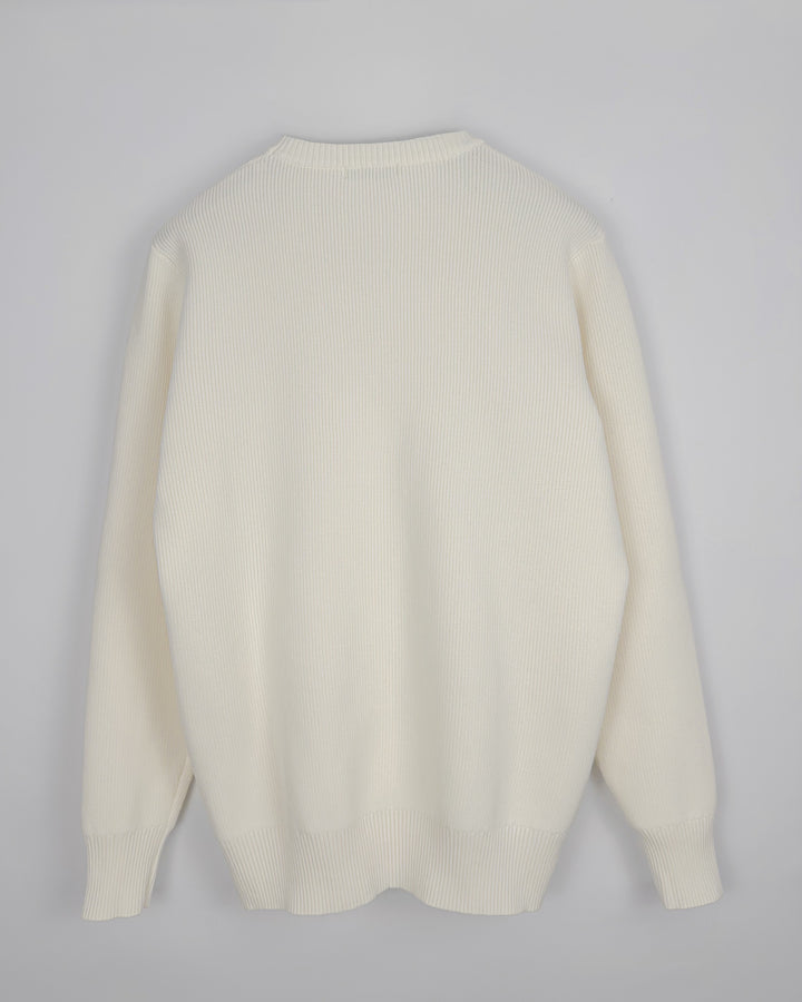 Ribbed Crew Neck Sweater