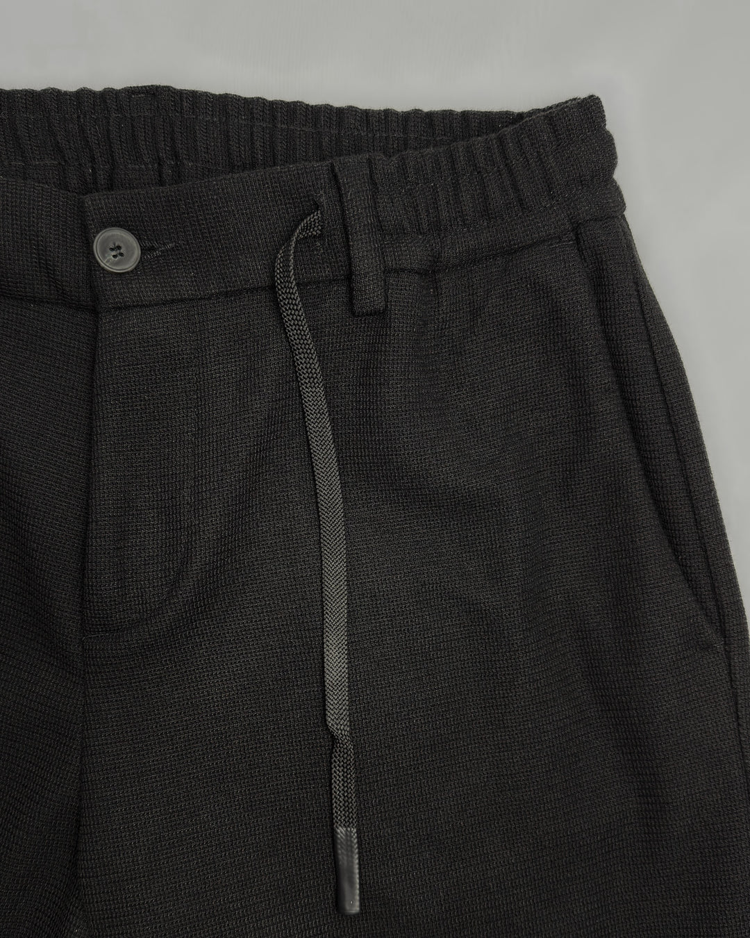 Slim Fit Trousers with Elastic Waistband