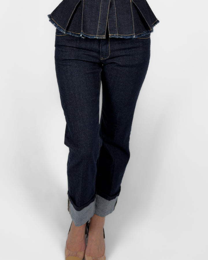 Cropped Denim Jeans
