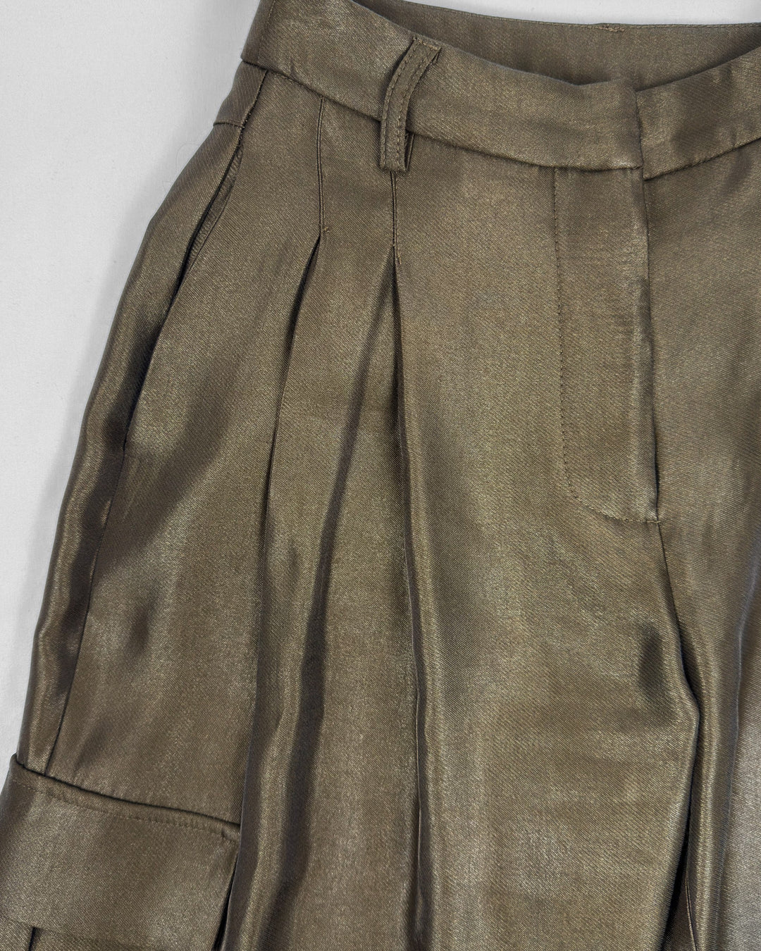 Wide Leg Trousers with Side Pockets