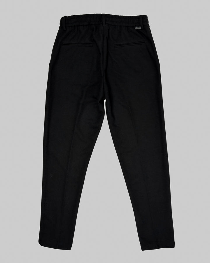 Slim Fit Trousers with Elastic Waistband